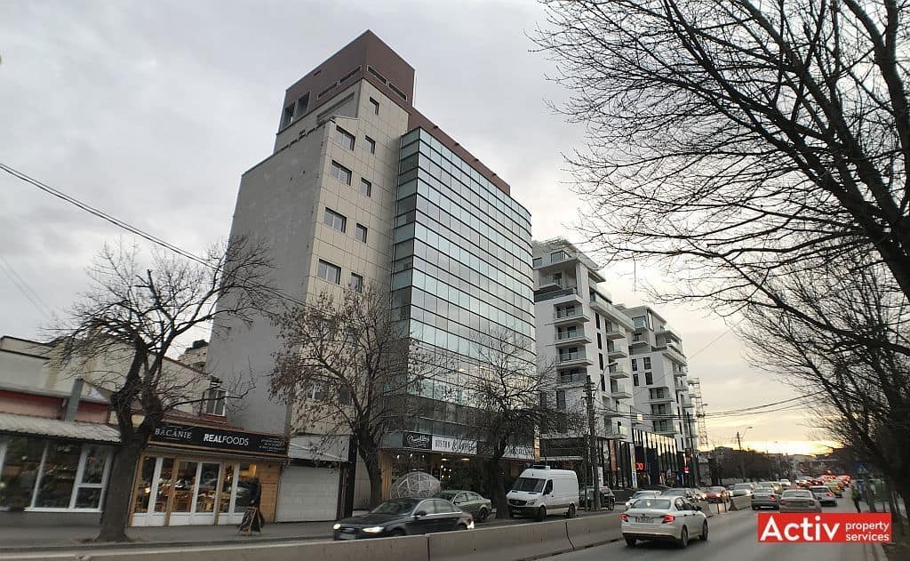 Aurel Vlaicu Office Building birou de închiriat București nord perspectivă incadrare in zonă
