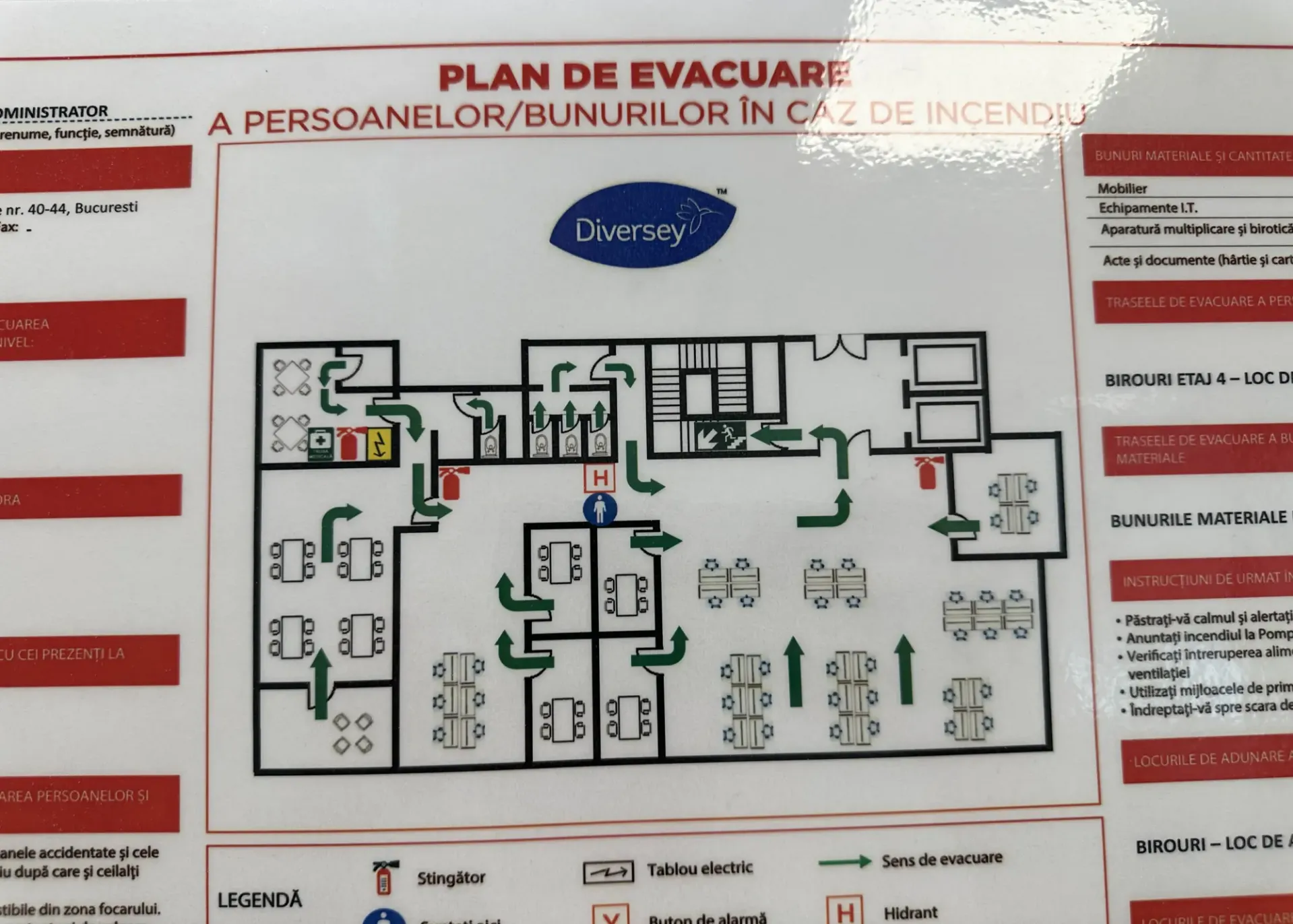 Banu Antonache 40 - et.4 - plan evacuare.webp