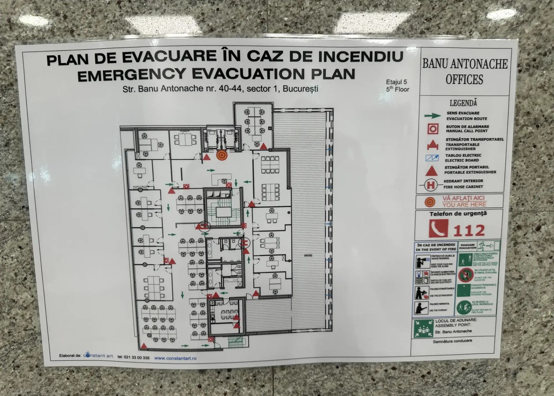 Banu Antonache 40 - plan evacuare.webp