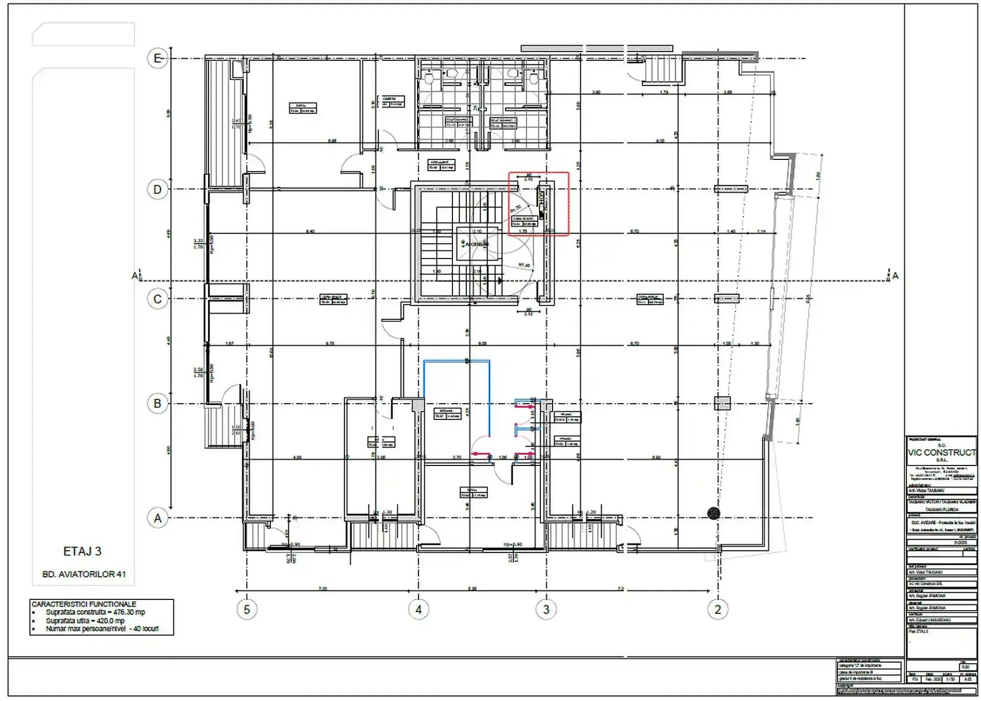 Aviatorilor 41 - plan etaj curent.webp