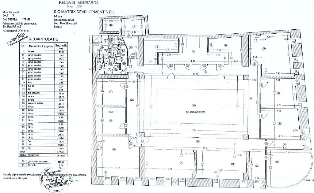 Birouri de inchiriat in Matrix Office Building, poza plan 4