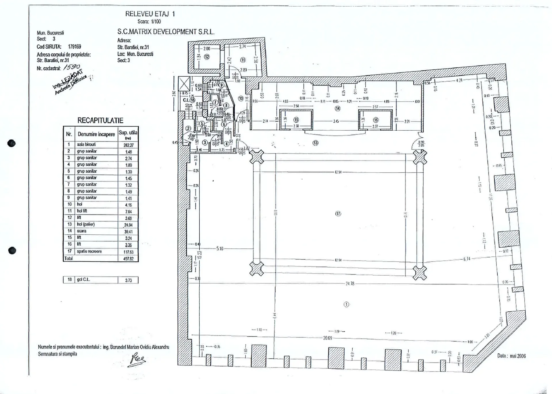 Birouri de inchiriat in Matrix Office Building