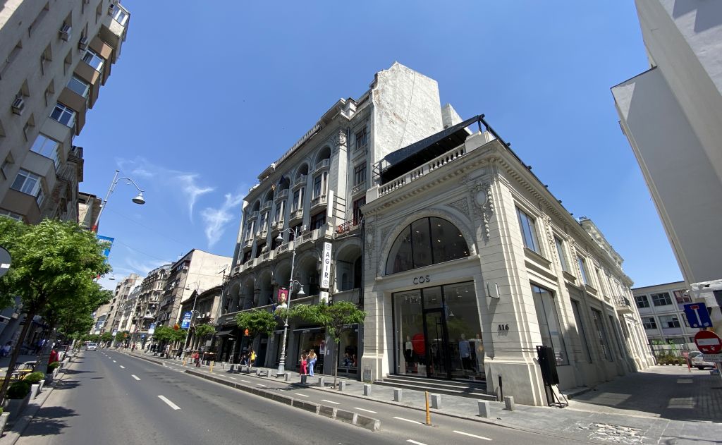 Birouri de inchiriat in Palatul Societatii Politehnice, vedere fatada cladire laterala spre stanga