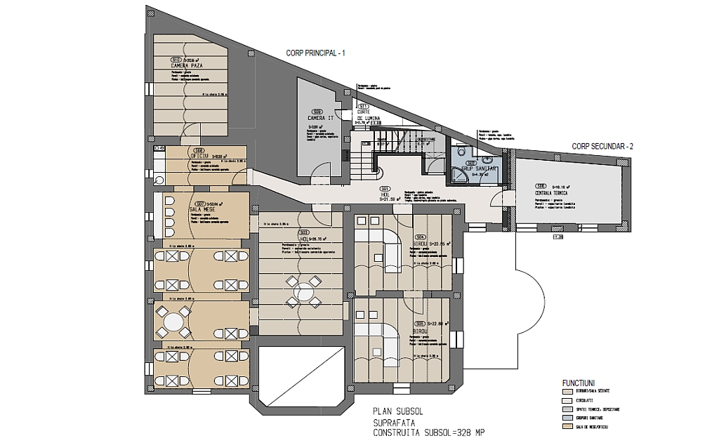 Popa Soare 9 spatii de birouri de inchiriat Bucuresti central plan 1