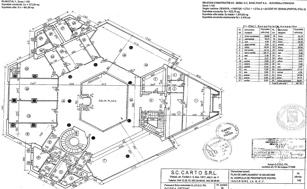 Birouri de inchiriat in Ray-Creativ, poza plan 3