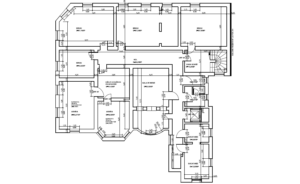 Stelea Spataru 12 spatii de birouri de inchiriat Bucuresti central imagine plan 1