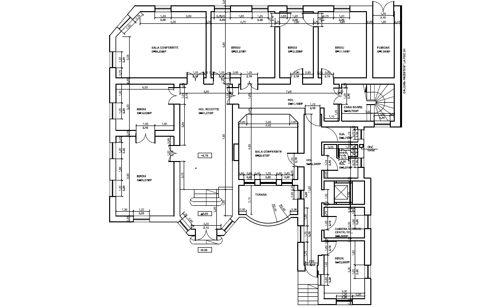 Stelea Spataru 12 spatii de birouri de inchiriat Bucuresti central imagine plan 2