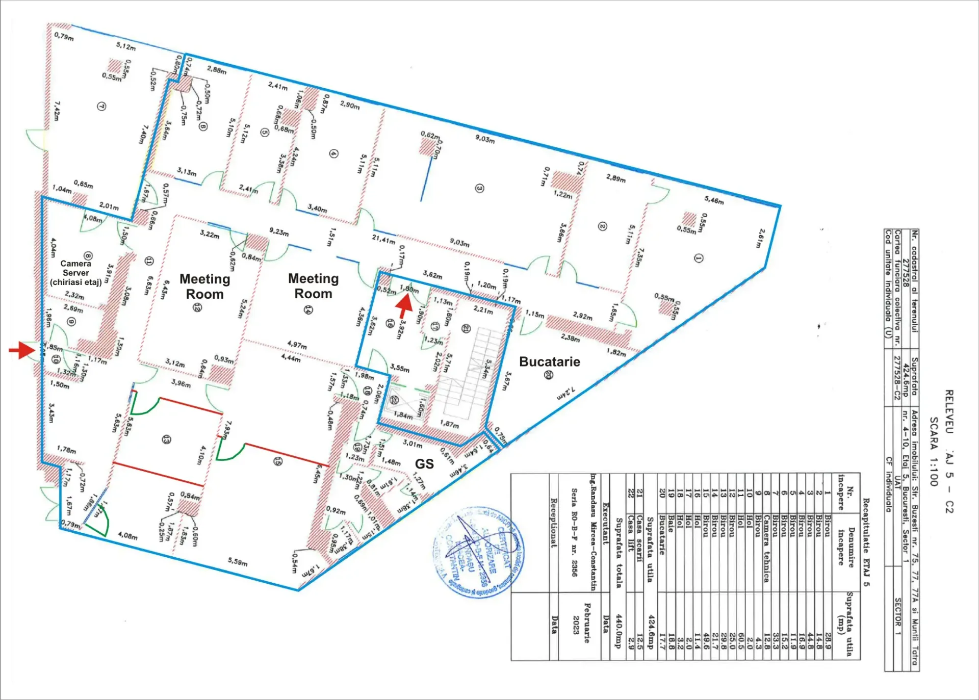 Birouri de închiriat în CUBE VICTORIEI CENTER