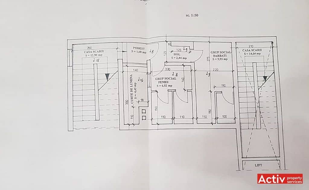 Decebal 17 inchiriere spatii de birouri Cluj central poza plan