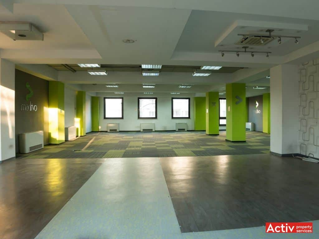 Dorobanți 155 spații birouri nord Piața Dorobanți, imagine interior open space
