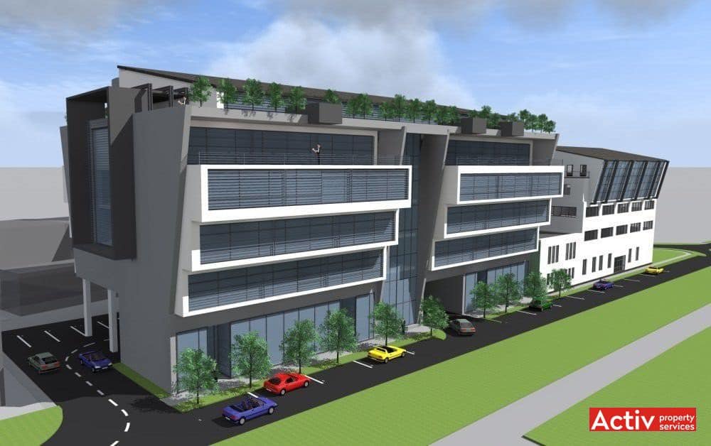 ROMCAPITAL CENTER spații birouri Timișoara proiecție clădire