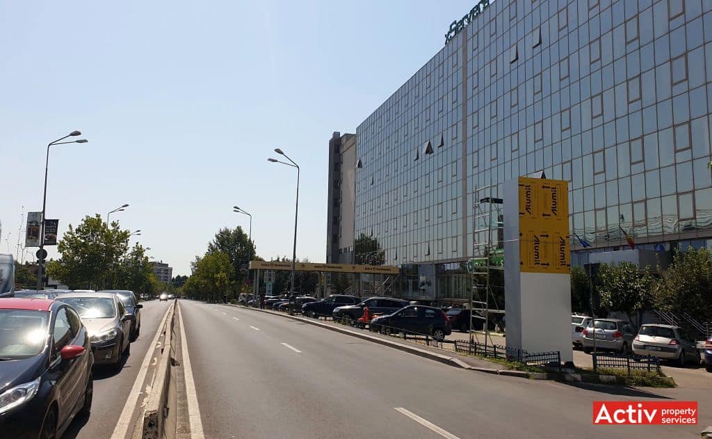 IPA spatii de birouri de vanzare in Bucuresti zona de nord Mall Promenada imagine cale de acces