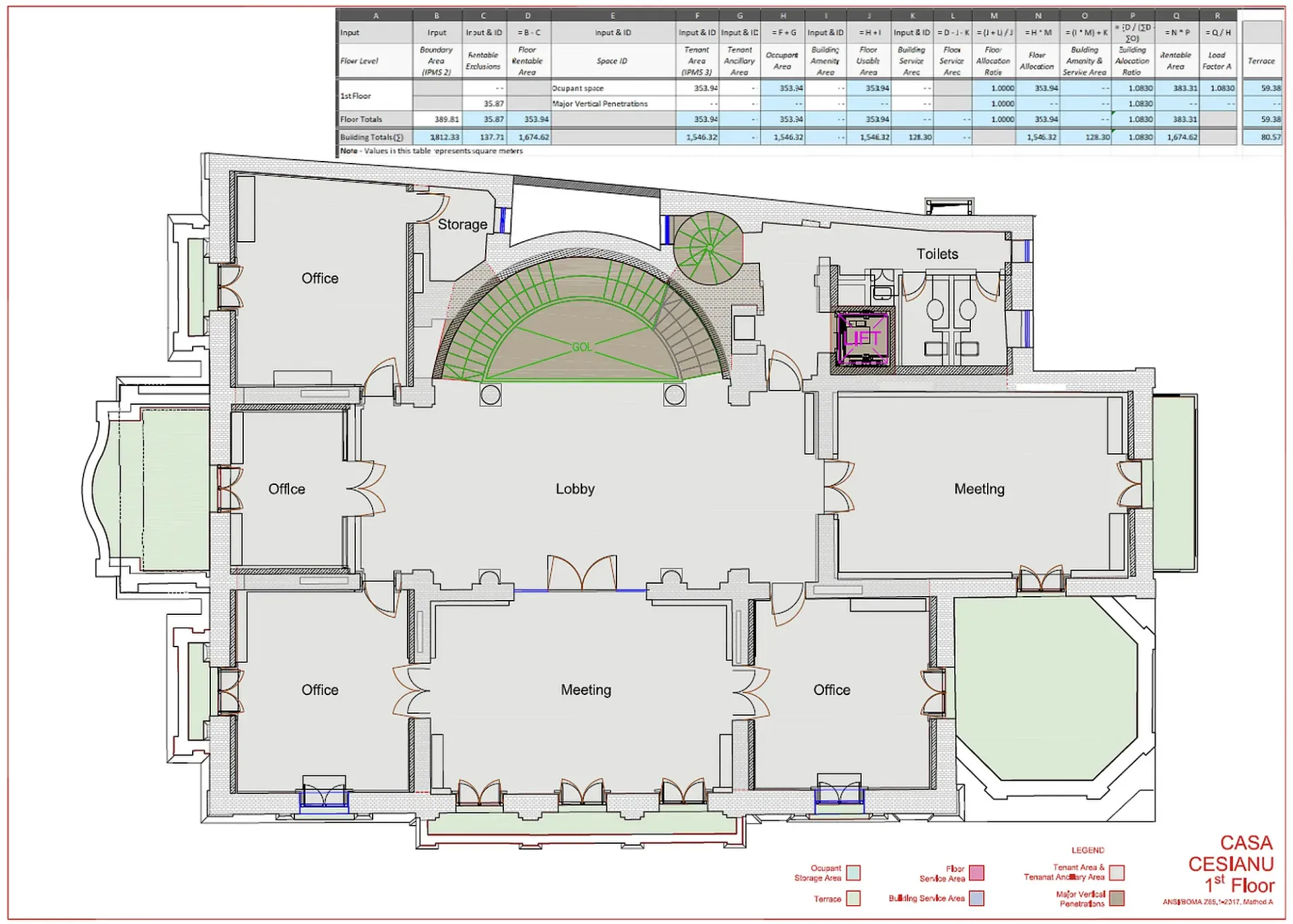 Casa Cesianu - plan etaj 1.webp
