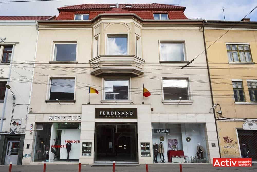 Ferdinand Building închiriere birouri centru Cluj-Napoca vedere fațadă
