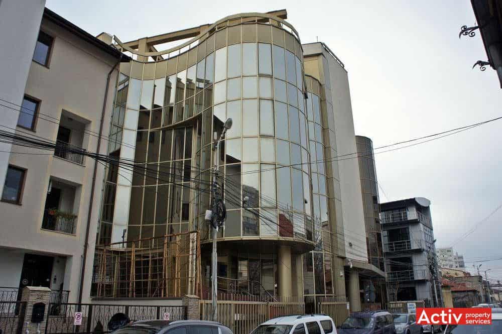 Clădirea de birouri Gematex zona Piaţa Victoriei oferă spre închiriere spații de birouri, perspectiva stradală
