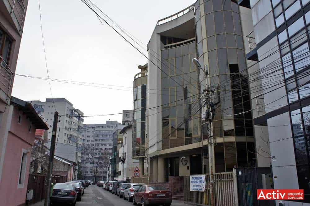 Închirieri birouri mici pe Strada Scărlătescu în clădirea Gematex, zona centrală Piață Victorie, imagine exterior imobil