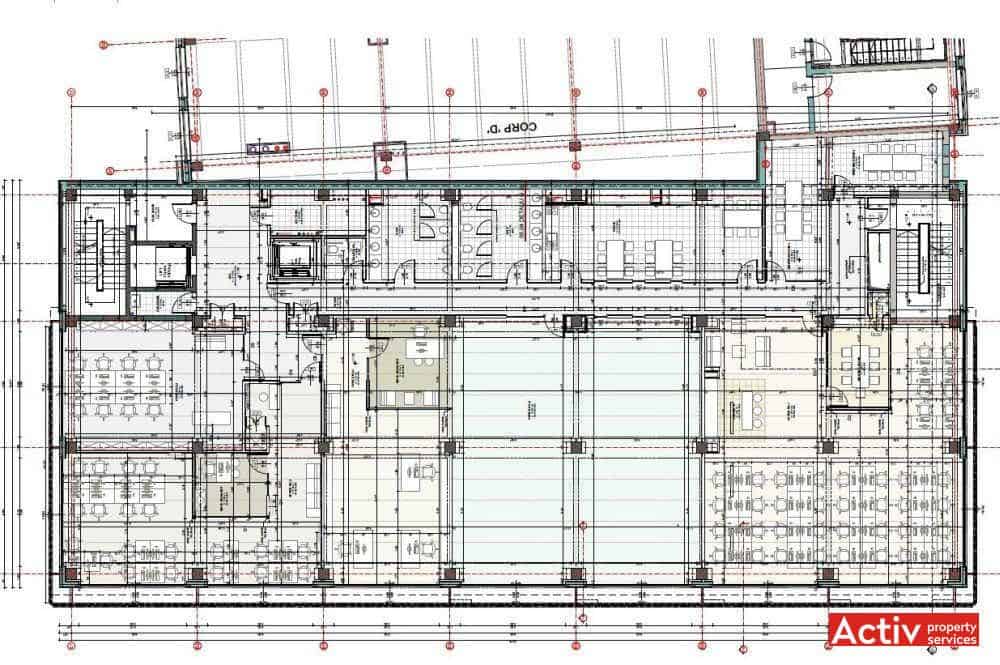 Liberty Technology Park birou de închiriat Cluj-Napoca plan etaj 2