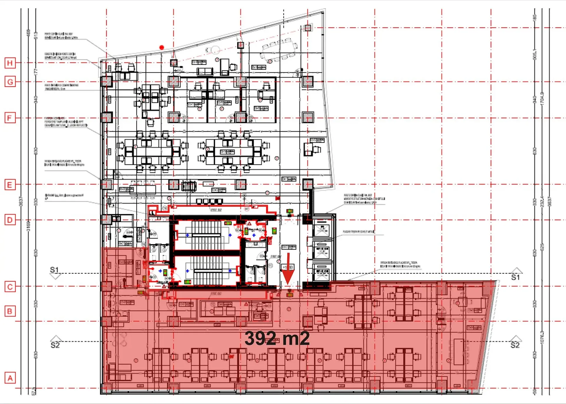Maria Rosetti Tower - et.5 - 392 m2 (spate)