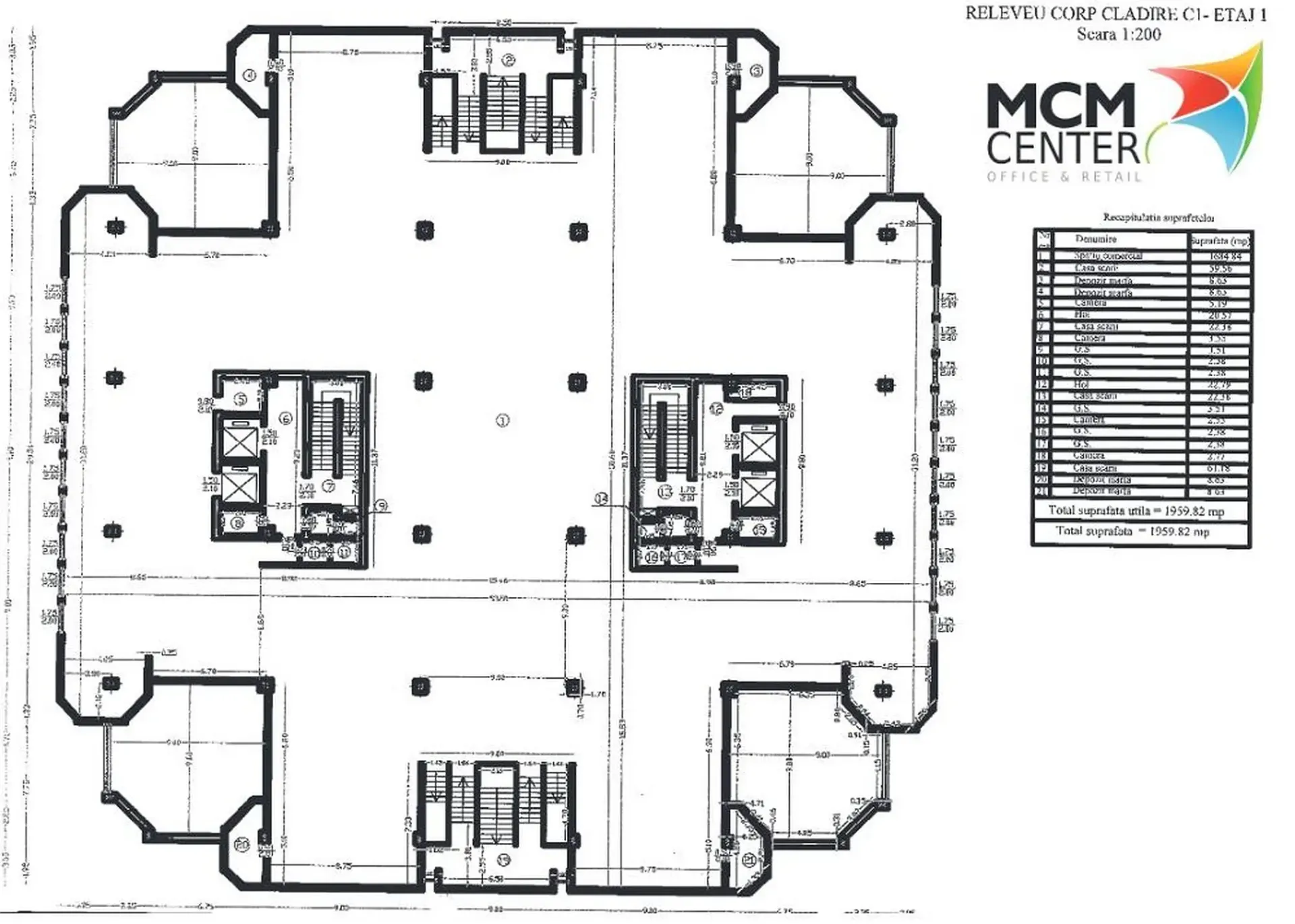 MCM Center - plan etaj curent.webp