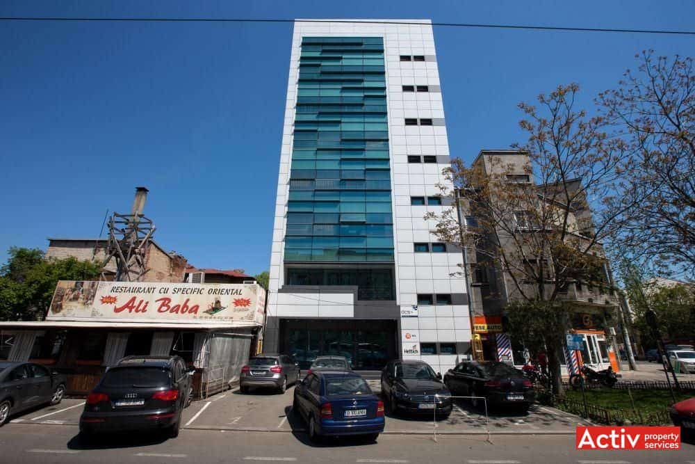 Mihai Bravu 215 spații birouri metrou Piața Muncii vedere fațadă
