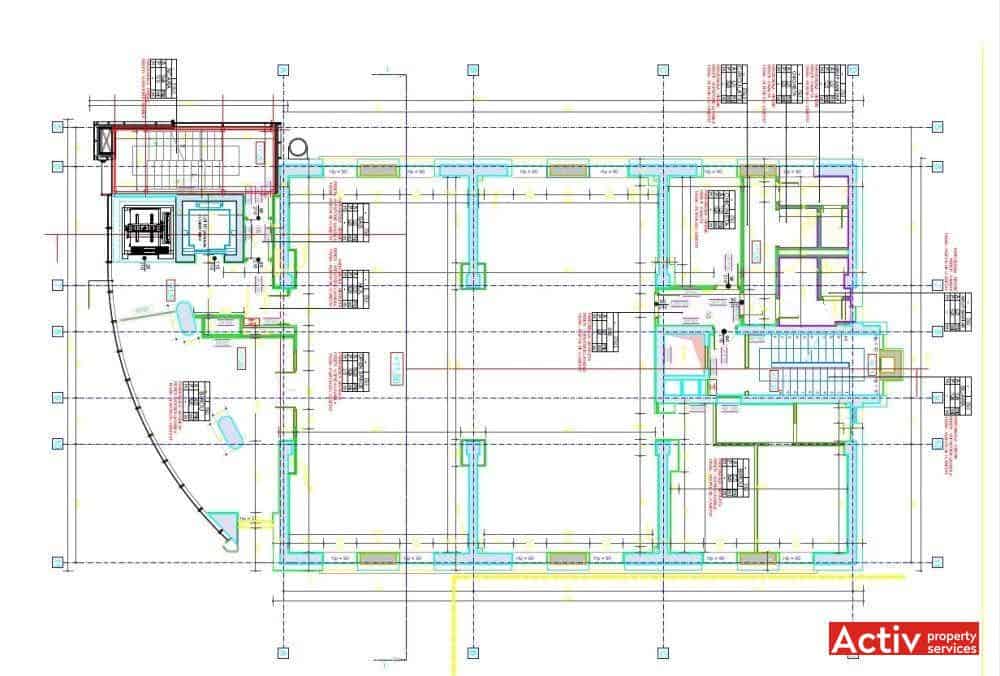 Kogălniceanu Offices spații de birouri mici zona centrală Brașov plan
