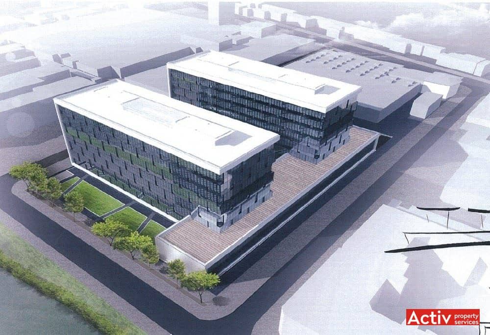 BEGA BUSINESS PARK spațiu de birouri Timișoara vedere aeriană