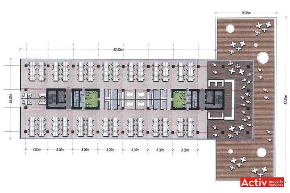 BEGA BUSINESS PARK spațiu de birouri Timișoara poza plan