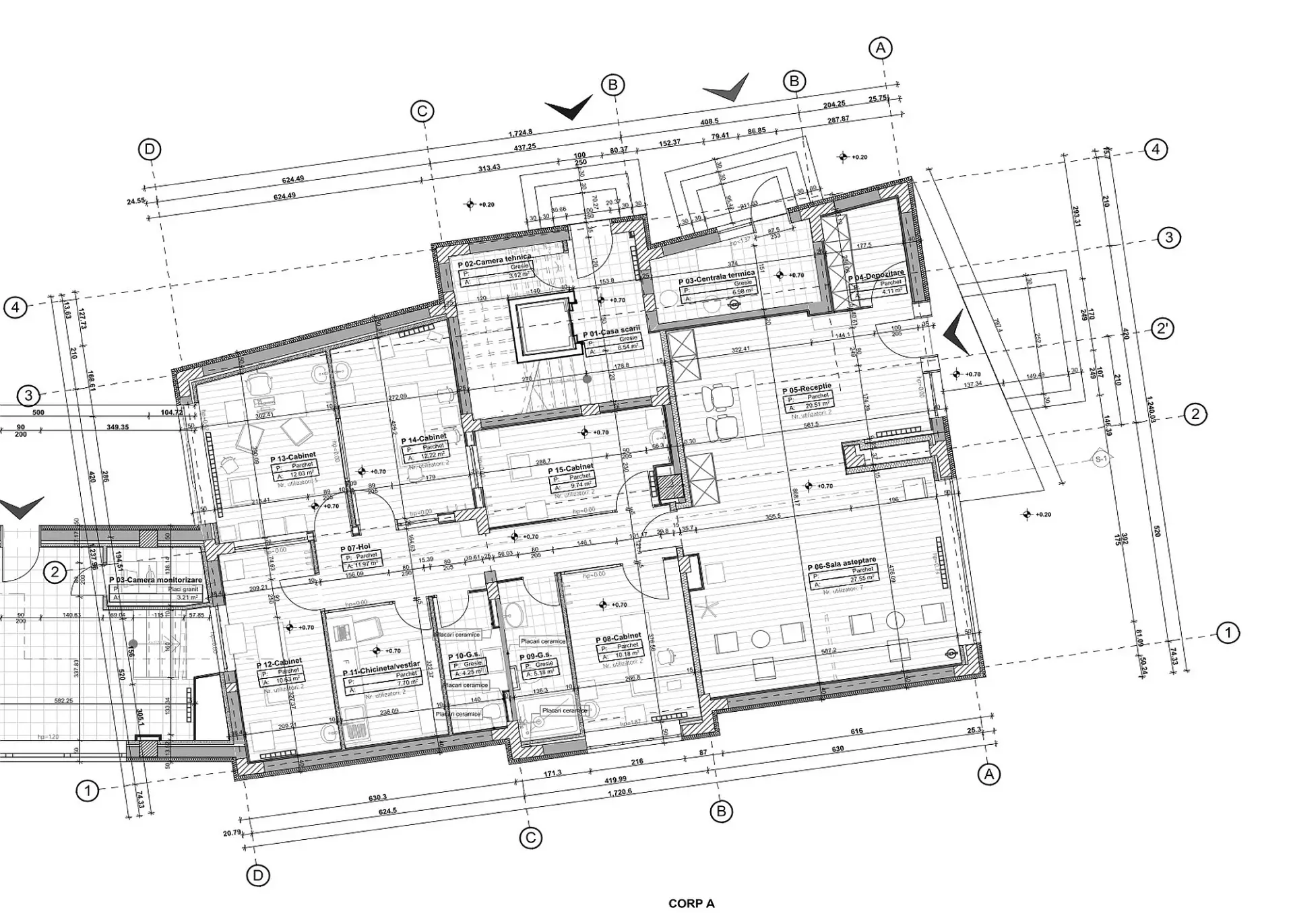 Închiriere spații de birouri în Caramfil 61C