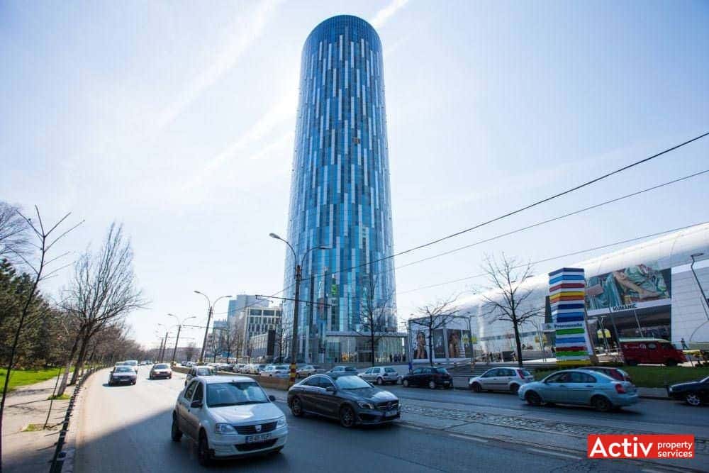 SKY TOWER închirieri spații birouri București zona nord, perspectiva încadrare în zonă