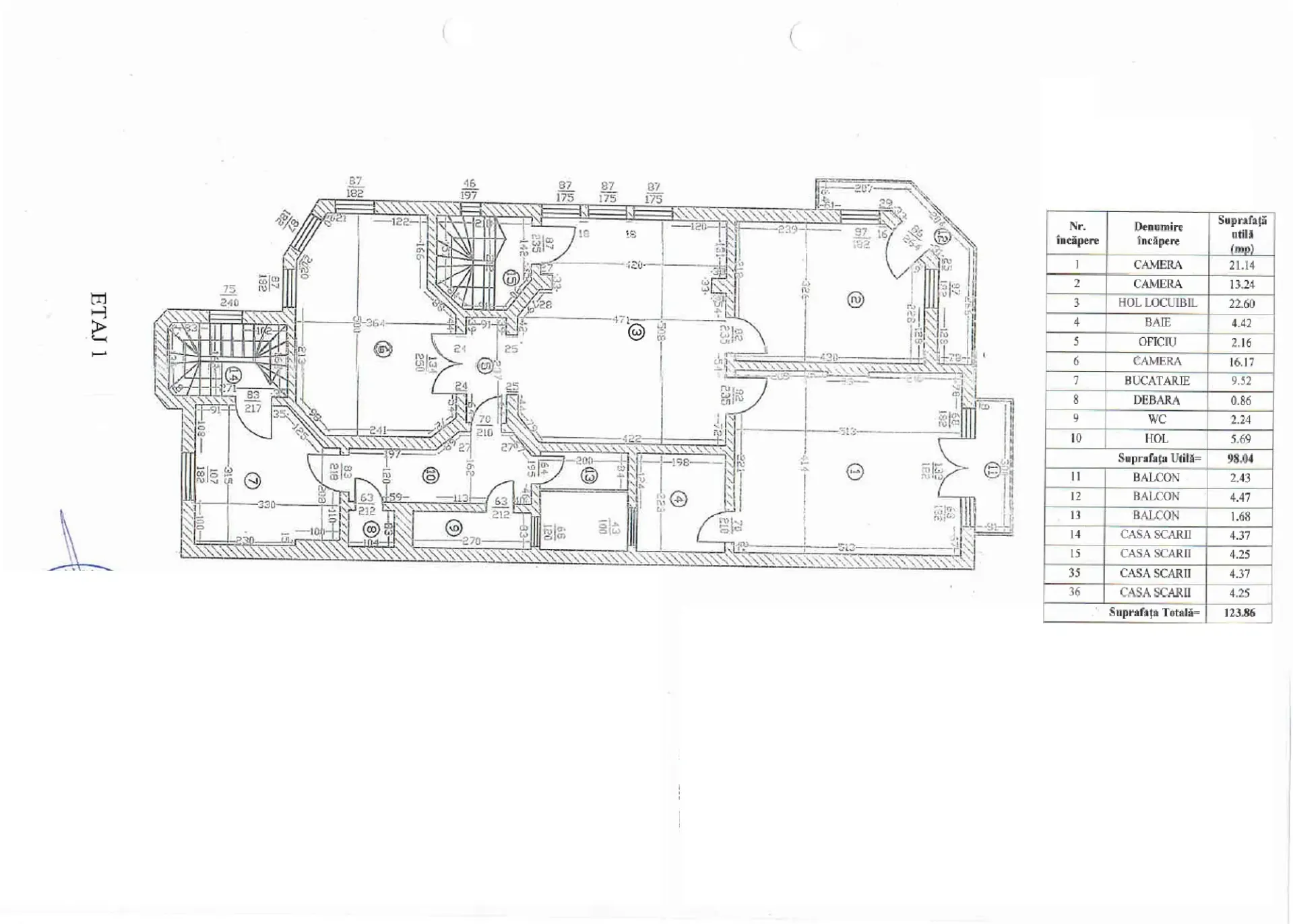 Roma 54 - plan etaj 1.webp