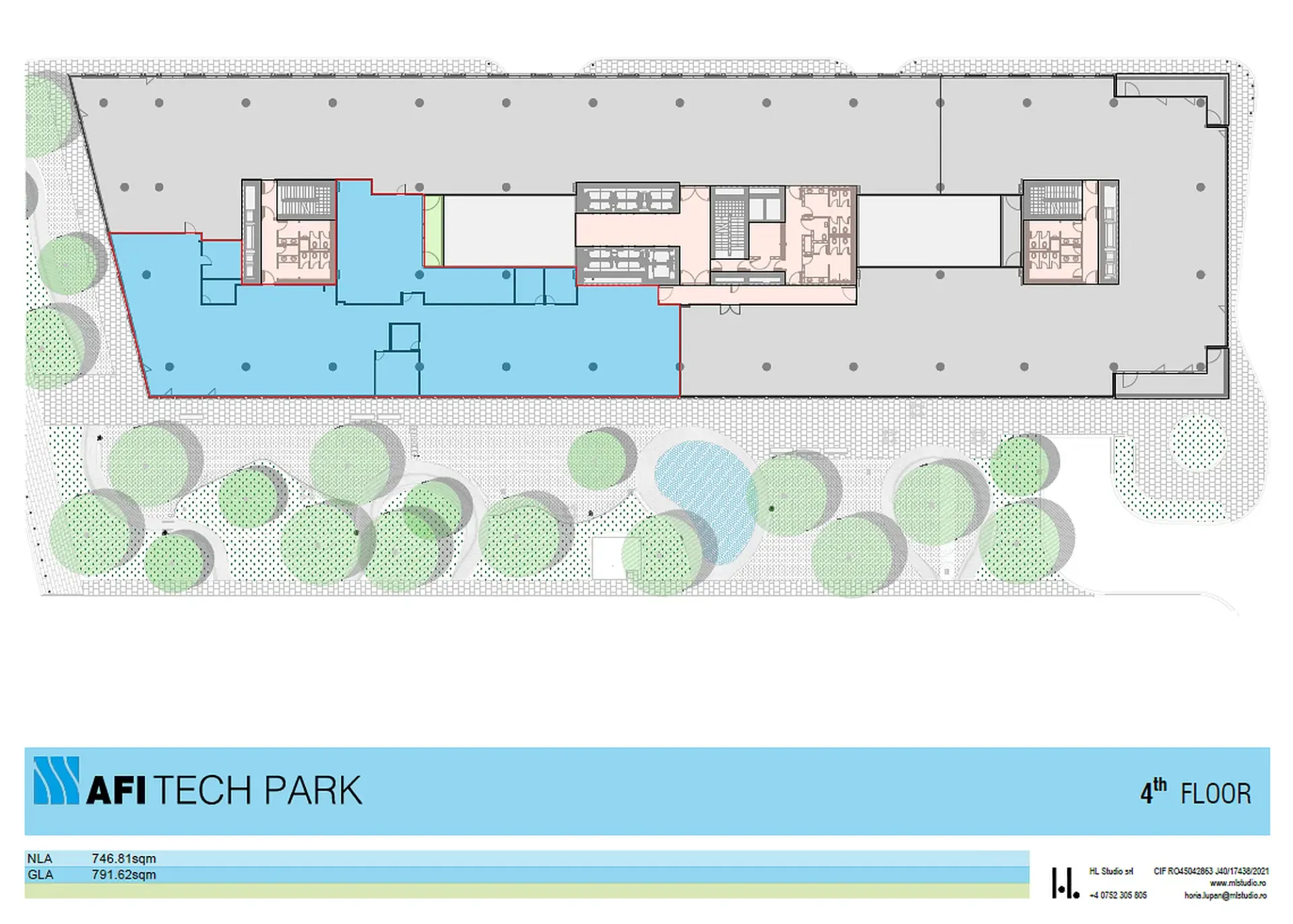 Spații birouri de închiriat AFI TECH PARK