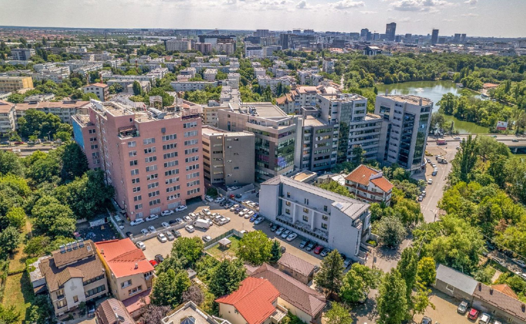 Băneasa Business Center vedere catre iesirea din Bucuresti