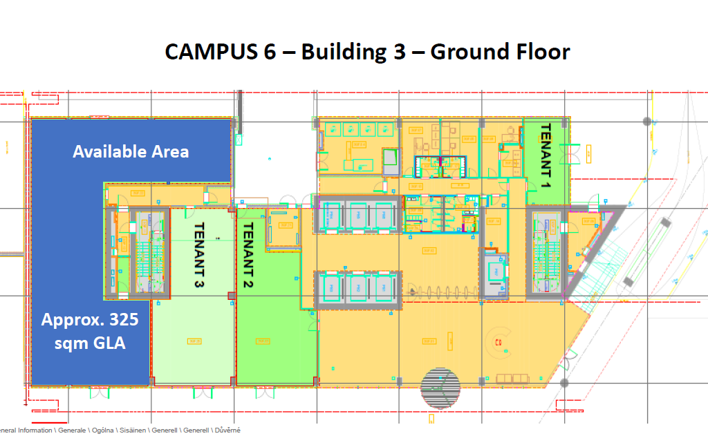 Campus 6 spatii birouri Bucuresti vis-a-vis metrou Politehnica - plan parter