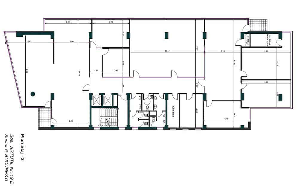 Virtuții Business Center imagine plan