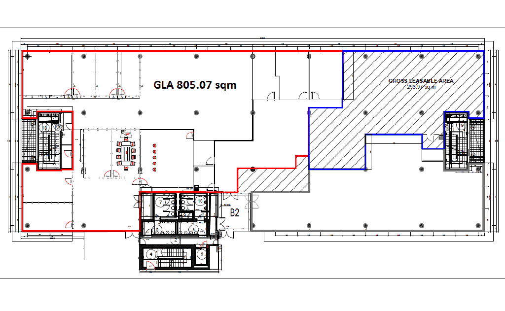 Băneasa Business & Technology Park închiriere spații de birouri zona nord imagine plan etaj 1