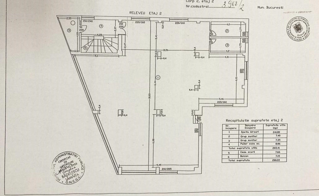 Spatii birouri de inchiriat in InterMacedonia, poza plan et. 2