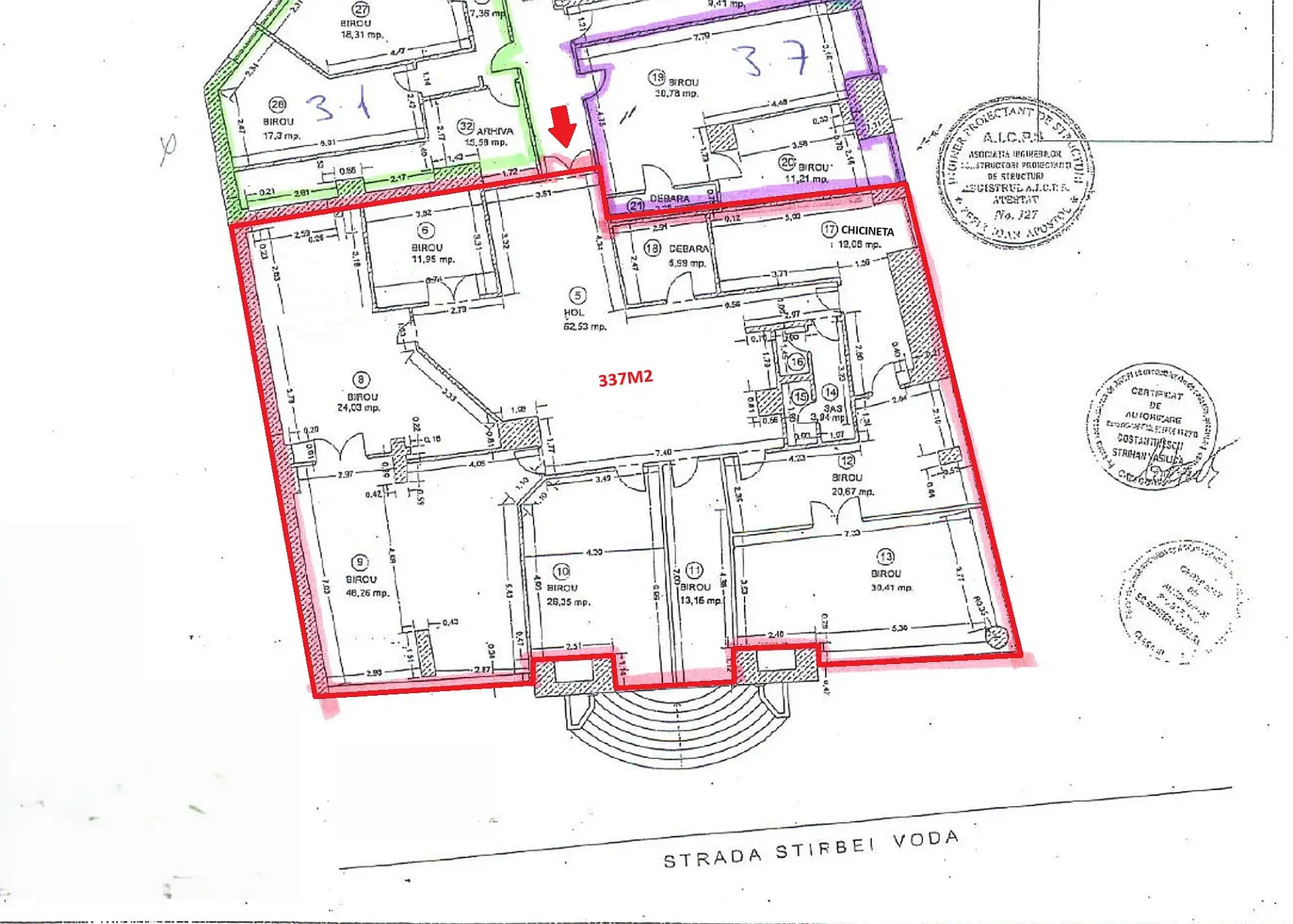 Spatii birouri de inchiriat in Union 2
