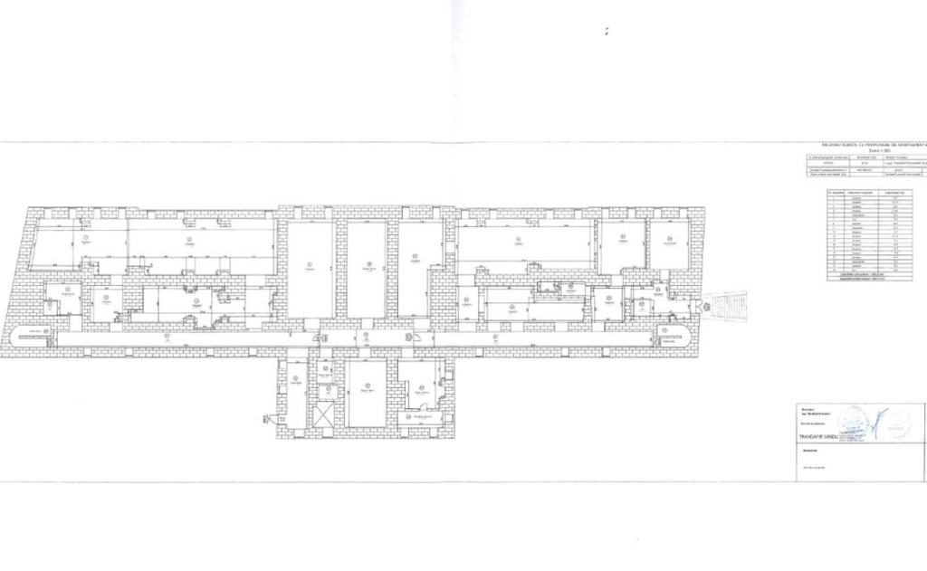Spatii de birouri de inchiriat in Palatul Lugoj, plan etaj 1