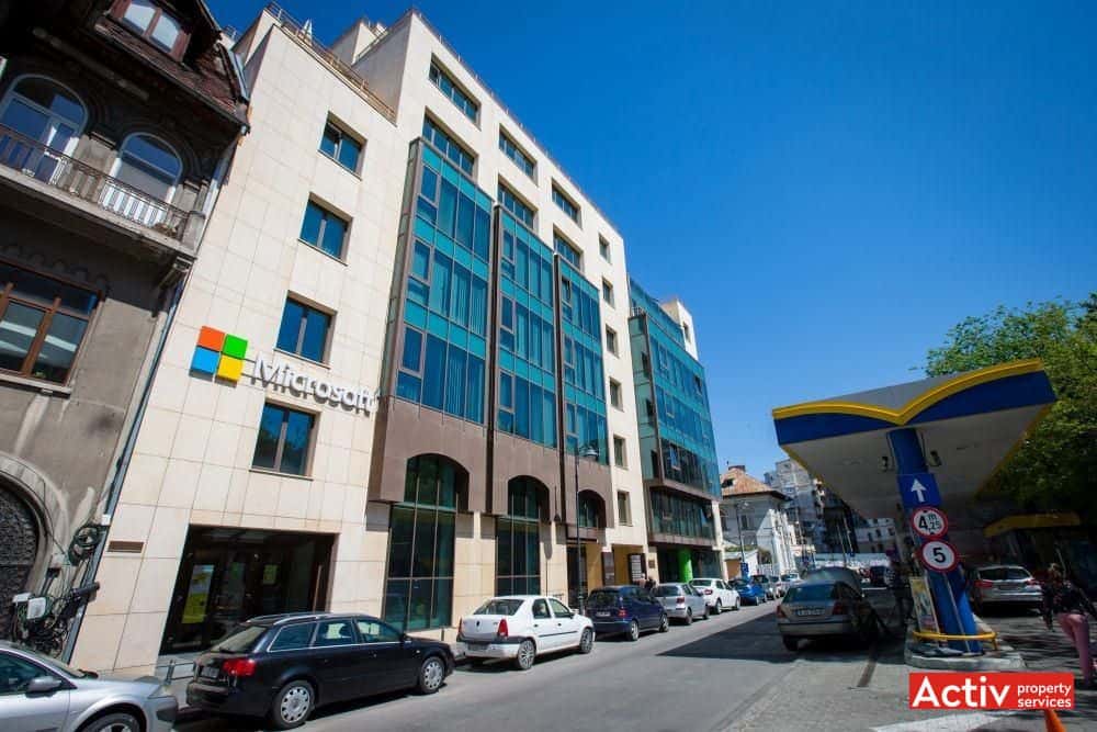 Unimed Business Center birouri de închiriat în centrul Bucureștiului vedere din Strada Tudor Arghezi
